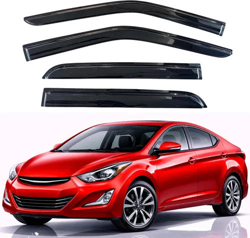 Vista 203 de KPY Moldura deflectora de viento con protección contra la lluvia compatible con Mazda CX-3 2016-2021 (CX3), 4 unidades, para ventana lateral