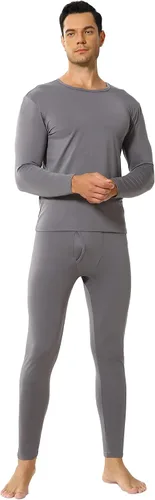 Vista 7 de ViCherub Ropa interior térmica para hombres con forro polar Long Johns conjunto térmico largo capa base para clima frío parte superior e inferior