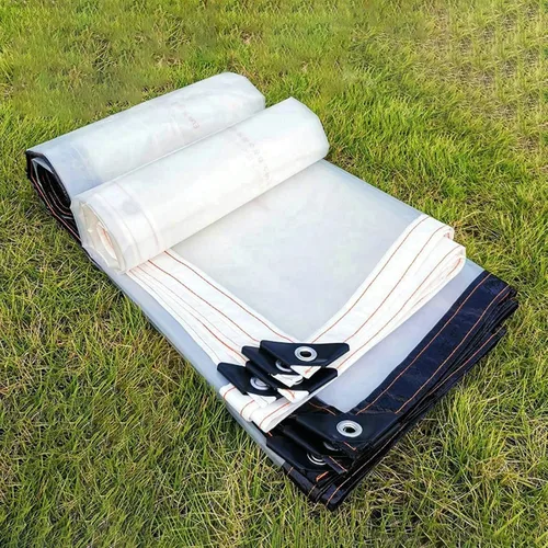 Vista 2 de Lona impermeable de plástico impermeable a prueba de viento cubierta al aire libre planta impermeable lona hoja 5X6m (tamaño: 3.2X3.2ft/1X1m)