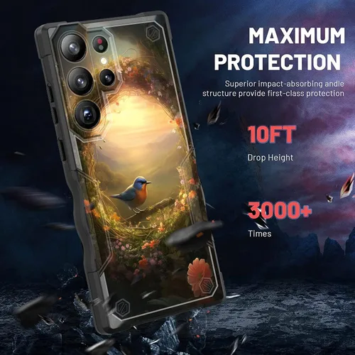 Vista 420 de Funda para Galaxy A14 5G, [Doble Capa][Protección contra Caídas de Grado Militar de 10 Pies] [Antideslizante] Funda Resistente a Prueba de Golpes