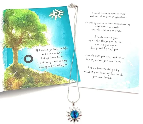 Vista 3 de Smiling Wisdom - Tarjeta de felicitación del día de verano ordinaria y set de regalo de recuerdo del sol - mujer, hija, nieta, hermana