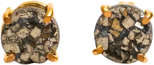 Vista 55 de Gempires Natural Raw Prong Setting Stud Earrings, 8-10 mm Crystals Earring, Handmade Jewelry, Gift for Her