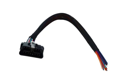 Vista 3 de OBD2 J1962 macho a extremo abierto 16pin cable de coleta de 1 pie/11.8 in (cable macho)