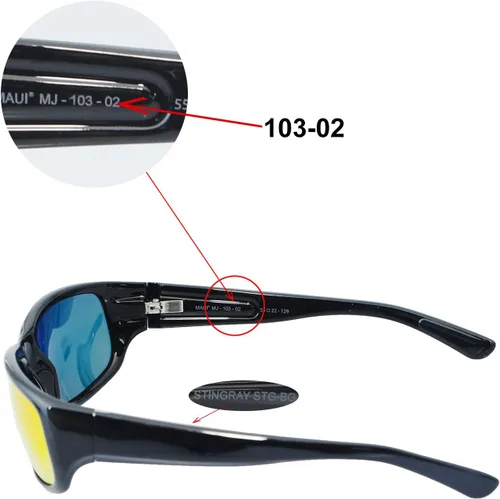 Vista 2 de Walleva - Lentes de repuesto para gafas de sol Maui Jim Stingray Varias opciones disponibles