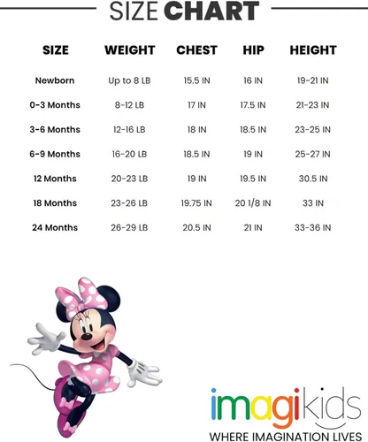 Vista 7 de Disney Minnie Mouse - Conjunto de 3 piezas para bebés y niñas Mix N' Match Body Pants Hat