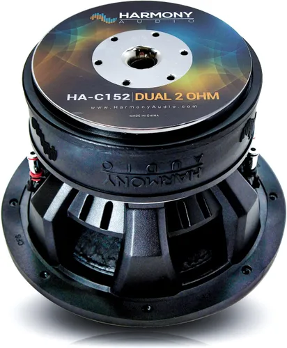 Vista 3 de Harmony Audio HA-C152 Car Stereo Competition Carbon 15" Sub 2800W Dual 2 Ohm Subwoofer Nuevo
