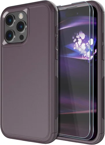 Vista 12 de Diverbox Funda para iPhone 15 Plus [a prueba de golpes] [a prueba de caídas] [protector de pantalla de vidrio templado], funda de protección