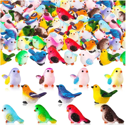 Vista 25 de 18 mini figuras luminosas de panda de resina con 2 bambúes para casa de muñecas
