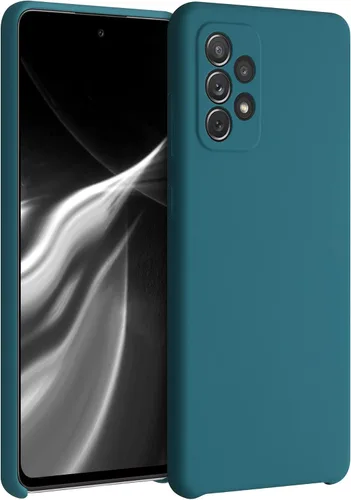 Vista 227 de kwmobile Funda Compatible con Samsung Galaxy A14 5G - Funda de teléfono de TPU y silicona con acabado suave - Verde Lima