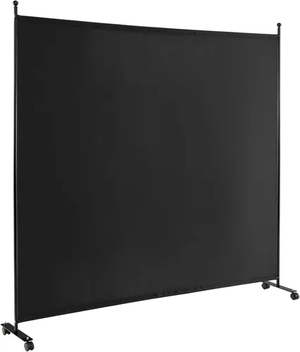 Vista 17 de Giantex Divisor de Habitación Panel Individual Grande, 73''A x 73''Al Pantalla de Privacidad con Ruedas Bloqueables, Panel Divisor de Habitación