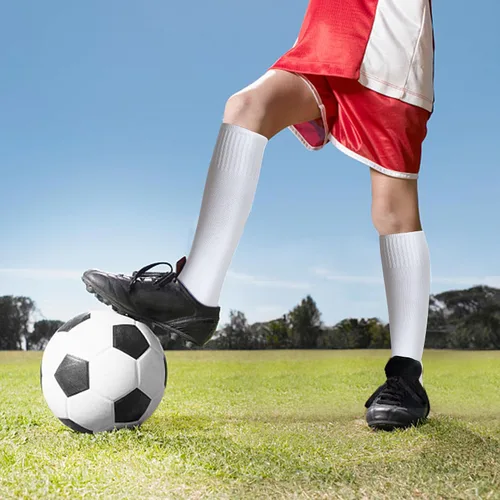 Vista 9 de Calcetines de fútbol para niños (4 a 16 años), calcetines deportivos hasta la rodilla para niños y niñas