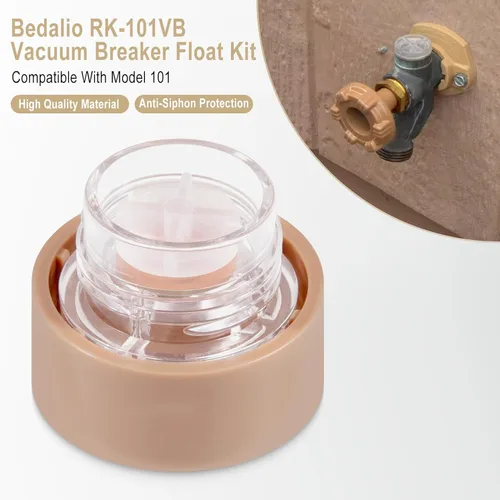 Vista 2 de RK-101VB - Kit de flotador de disyuntor de vacío, kit de reparación de grifo de pared antisifón, kit de reparación de válvula antisifón, compatible