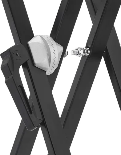 Vista 2 de Amazon Basics Soporte resistente para teclado y piano, ajustable de alta resistencia, diseño en forma de X adaptable a la altura, negro