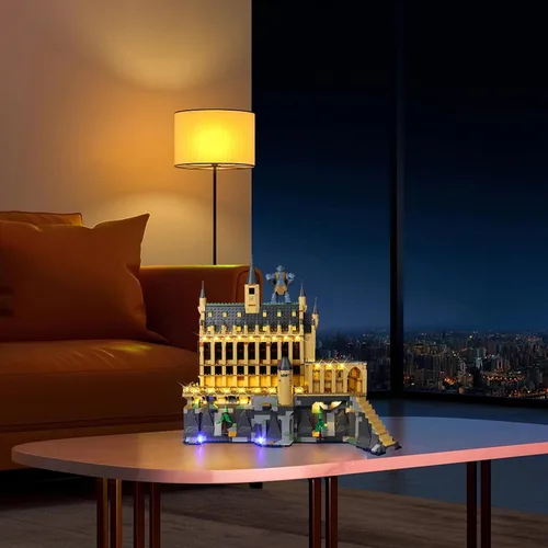 Vista 6 de Kyglaring Kit de iluminación LED compatible con Lego Hogwarts Castle The Great Hall 76435 Juego de bloques de construcción, control remoto mejorado
