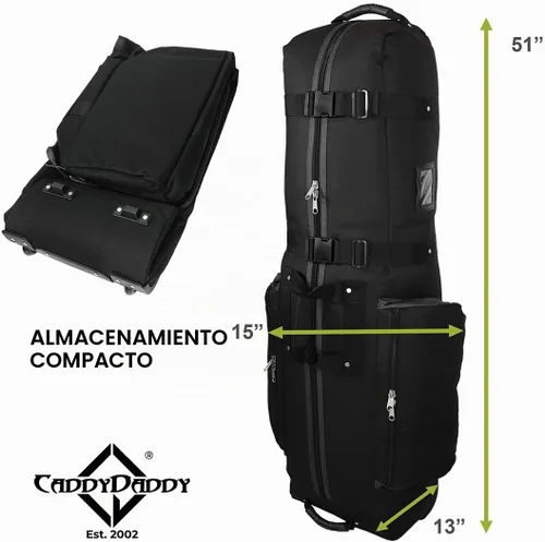 Vista 7 de CADDYDADDY Constrictor Golf Travel Bag Cover w/Thick Dense Foam Padded Top