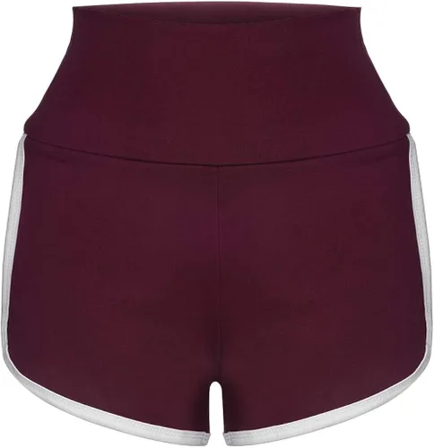 Vista 5 de YUHAOTIN Pantalones cortos de entrenamiento florales para mujer, pantalones de yoga con cintura para el 4 de julio, pantalones de pierna ancha
