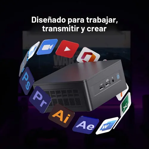 Vista 5 de Intel NUC 13 Pro, NUC13ANHi7 Home & Business Desktop Mini PC Barebone, procesador Core i7-1360P (12 núcleos y 5.0 GHz), gráficos Intel Iris Xe, 16