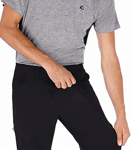 Vista 4 de Apricoat Pantalones de aventura Pantalones de senderismo ligeros para hombre y mujer, resistentes al viento y al agua, pantalones casuales Ripstop