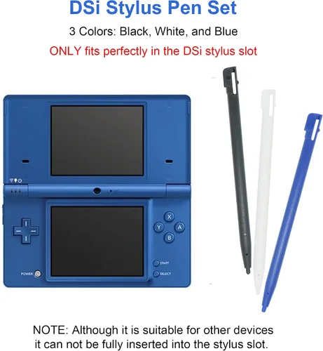 Vista 2 de DSi - Juego de cable de carga USB, cable cargador DSi y lápiz capacitivo compatible con Nintendo DSi, Play and Charge Cable de carga para DSi, con 3