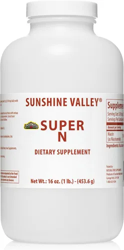 Vista 7 de Sunshine Valley Super N Niacinamida en polvo (1 onza) – Suplemento dietético de niacina vitamina B3 para energía, digestión, piel antienvejecimiento