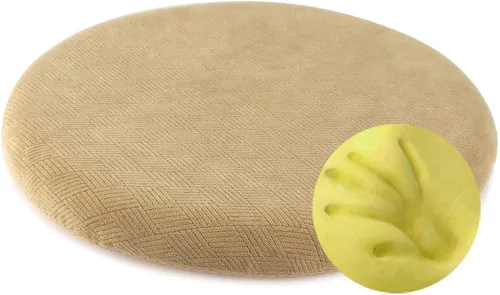 Vista 11 de Sigmat Cojín de asiento de espuma viscoelástica antideslizante suave cojín redondo para silla de 13 pulgadas, color negro