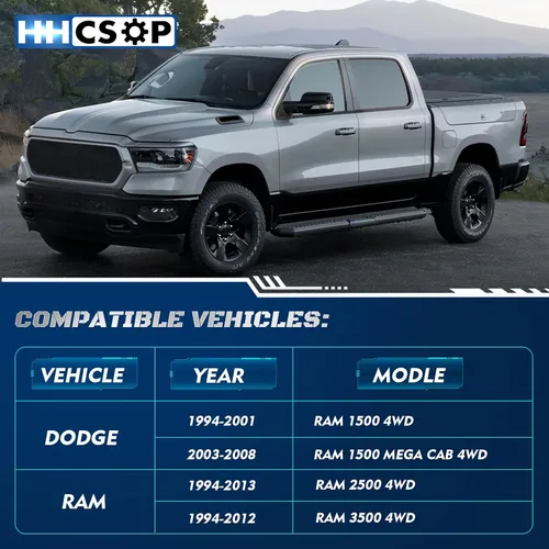 Vista 2 de Kit de nivelación frontal de 2 pulgadas, compatible con Dodge Ram 1500 4WD 1994-2001 Ram 2500 4WD 1994-2013 Ram 3500 4WD 1994-2012, kit de elevación