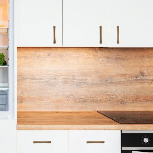 Vista 4 de COTYKILEY - Paquete de 10 manijas de gabinete de cocina color latón envejecido de 3 pulgadas (76mm), accesorios dorados para gabinetes de cocina