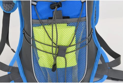 Vista 7 de Clape Mochila de hidratación para correr, ciclismo con vejiga de hidratación de 2 litros, mochila de agua ligera y portátil, mochila transpirable