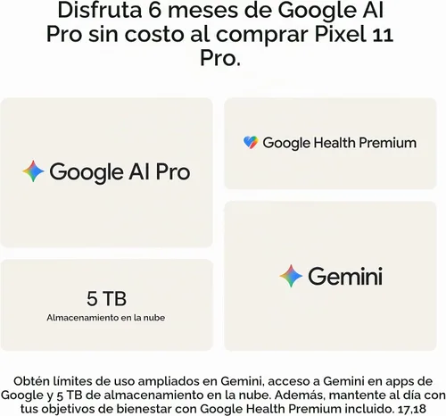 Vista 12 de Google Pixel 11 Pro XL - Teléfono inteligente desbloqueado, Géminis - 512 Canyon