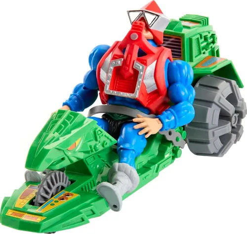 Vista 6 de Masters of the Universe Origins Figura de acción y vehículo, destripador de tierra y Mekaneck, juguete MOTU inspirado en los años 80 con accesorios
