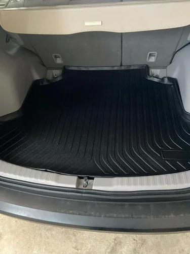 Vista 7 de Tapete de maletero para Honda CR-V 2012-2016 – Alfombrillas resistentes a la intemperie para automóviles con borde elevado – Alfombrilla