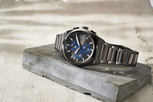 Vista 5 de Fossil Everett - Reloj cronógrafo de cuarzo de acero inoxidable para hombre Everett FS5879 - Reloj cronógrafo de acero inoxidable de 0709in
