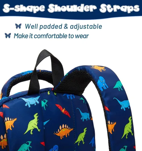 Vista 7 de BLUEFAIRY Mochilas infantiles para niñas y niños, regalos de regreso a la escuela para niños, primaria, primaria, escuela secundaria, Azul marino
