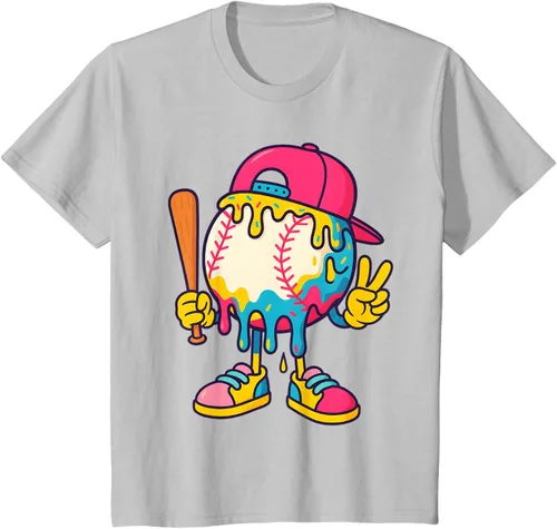 Vista 27 de Camiseta de béisbol Ice Cream Drip Youth Back To School Baseball Stuff