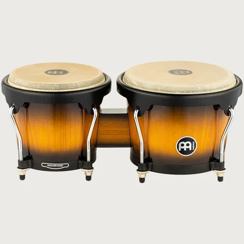 Vista 12 de Meinl Percussion HB100SNT-M bongós de madera natural de 6 3/4 y 8 pulgadas, Vintage Sunburst Bongos profesionales de madera duradera para adultos