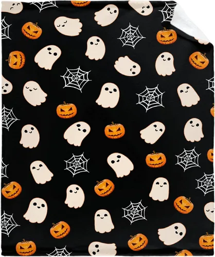 Vista 14 de Cute Ghosts - Manta de bebé personalizada para recién nacido, regalos para Halloween y Navidad, 40 x 30 pulgadas