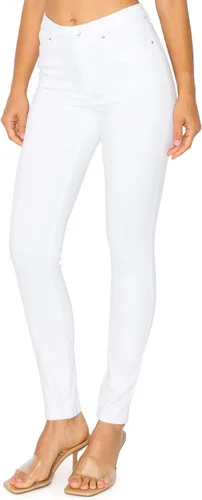 Vista 2 de KHAKI & BLUE Cali1850 - Jeans ajustados para mujer, elásticos, suaves, de tiro alto, cómodos, casuales