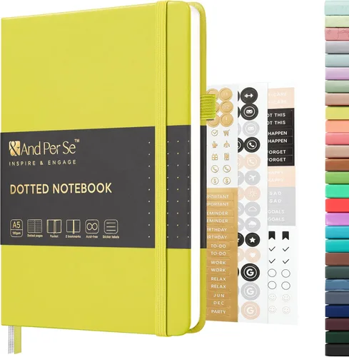 Vista 94 de ⩓ Per Se Cuaderno de Diario con Líneas (3 Paquetes), 160 Páginas Papel Grueso 100GSM, A5 Tapa Dura Cuadernos con Rayas Universitarias para Escribir