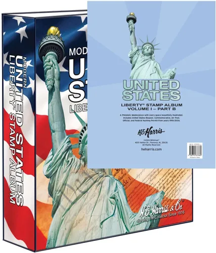 Vista 12 de Harris USA Liberty sello álbum con imágenes/ilustraciones parte A 1847-1994 Carpeta de páginas y libertad