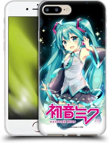 Vista 67 de Head Case Designs Licencia Oficial Hatsune Miku Gráficos Lindos Carcasa de Gel [Protección de Grado Militar] Compatible con Apple iPhone 7