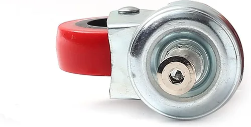 Vista 4 de Paquete de 6 ruedas giratorias de perfil bajo de 2 pulgadas para montaje de poste de taburete de carrito de servicio de enredadera