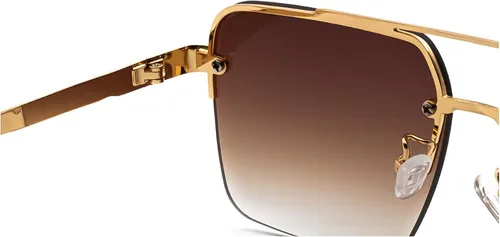 Vista 2 de Gafas de sol para hombre, Harleem sin montura clásica, rectangular, protección UV, a la moda, ultraligeras