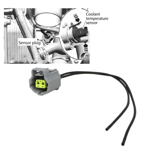 Vista 6 de 158-0421 Reemplazo de la coleta del conector del sensor de temperatura del agua para Supra 1989-1998