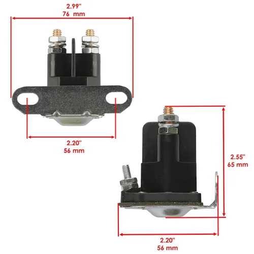 Vista 2 de Caltric Relé solenoide de arranque compatible con Polaris Snowmobile 500 Classic Touring 2001-2003