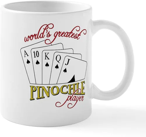 Vista 90 de CafePress Euchre Champ Mugs Taza de café de cerámica de 11 oz (11.0 fl oz)