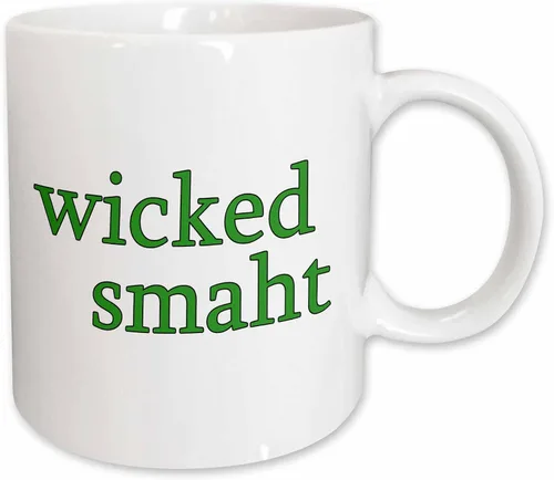 Vista 13 de 3dRose EvaDane - Citas divertidas - Wicked Smaht. Green. - Tazas (mug_193286_4)