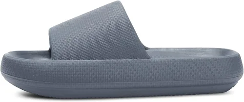 Vista 2 de welltree Sandalias antideslizantes para mujeres y hombres, sandalias antideslizantes para baño y ducha, suela gruesa suave para interiores