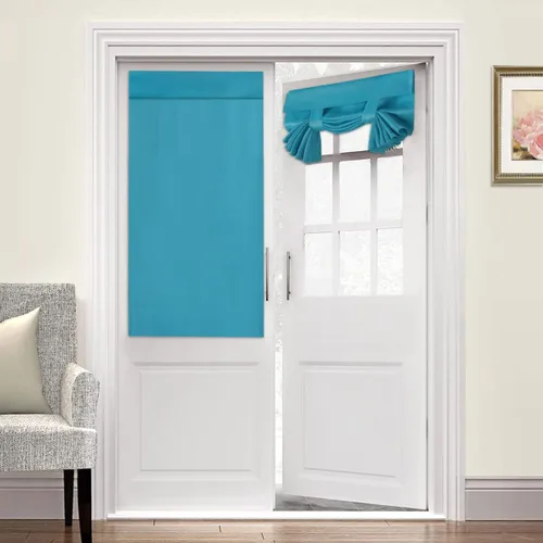 Vista 120 de Turquoize Cortinas Opacas con Aislamiento Térmico Paneles de Tratamiento de Ventanas con Bolsillo para Barra Paneles de Ventana para Ventanas