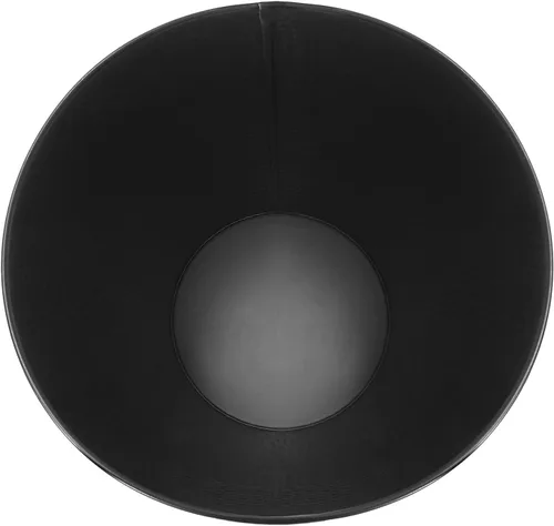 Vista 3 de Papelera para dormitorio, baño, bote de basura 6 litros, negro, acero inoxidable