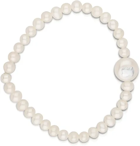 Vista 2 de Pulsera elástica TOUS Sweet Dolls en plata de ley con perla